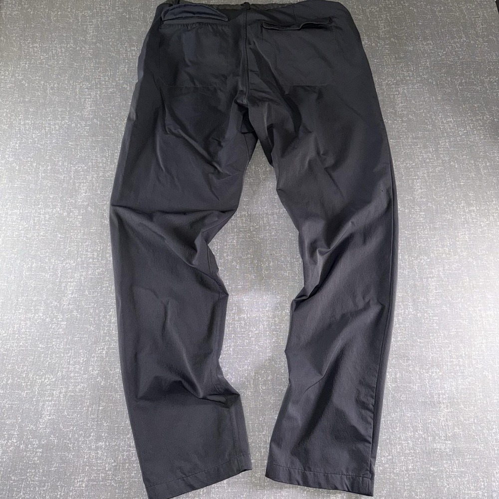 REI Cooperative Pants Mens 36x32 Gray Elastic Waist Hiking Travel Chino Casual